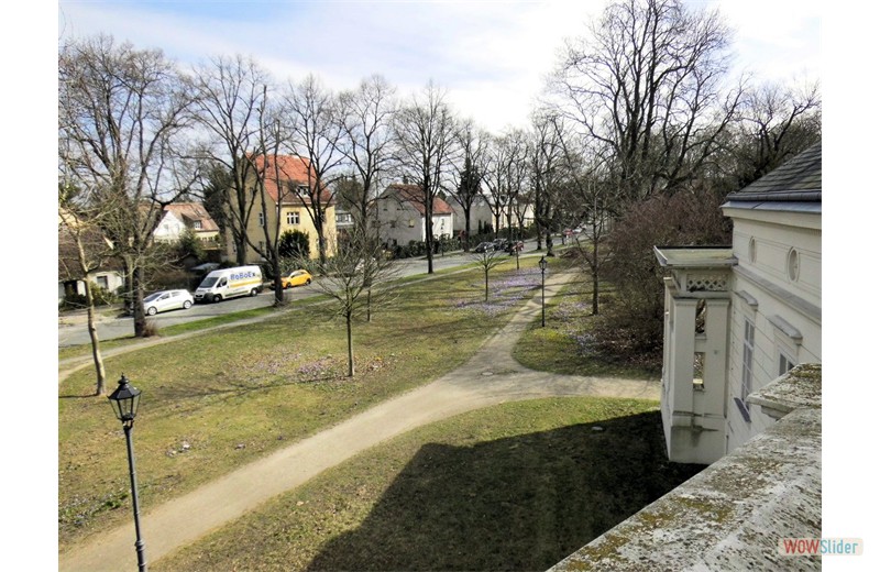 Blick vom Balkon